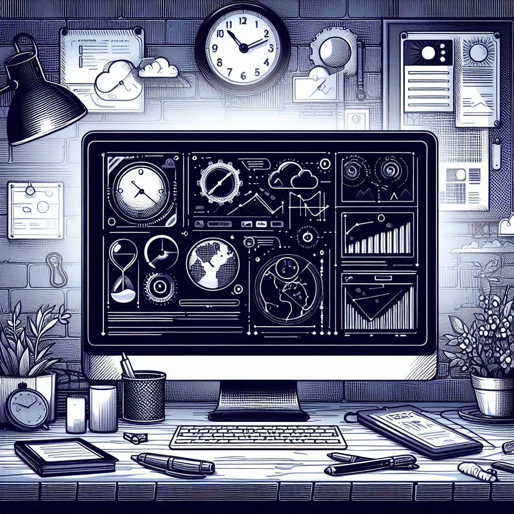 lineart website development and design agency monitor